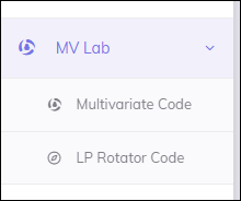 MV Lab menu