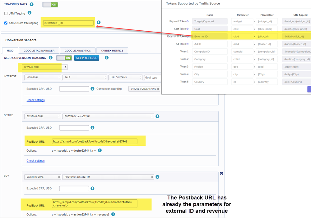 MGID UTM Tracking
