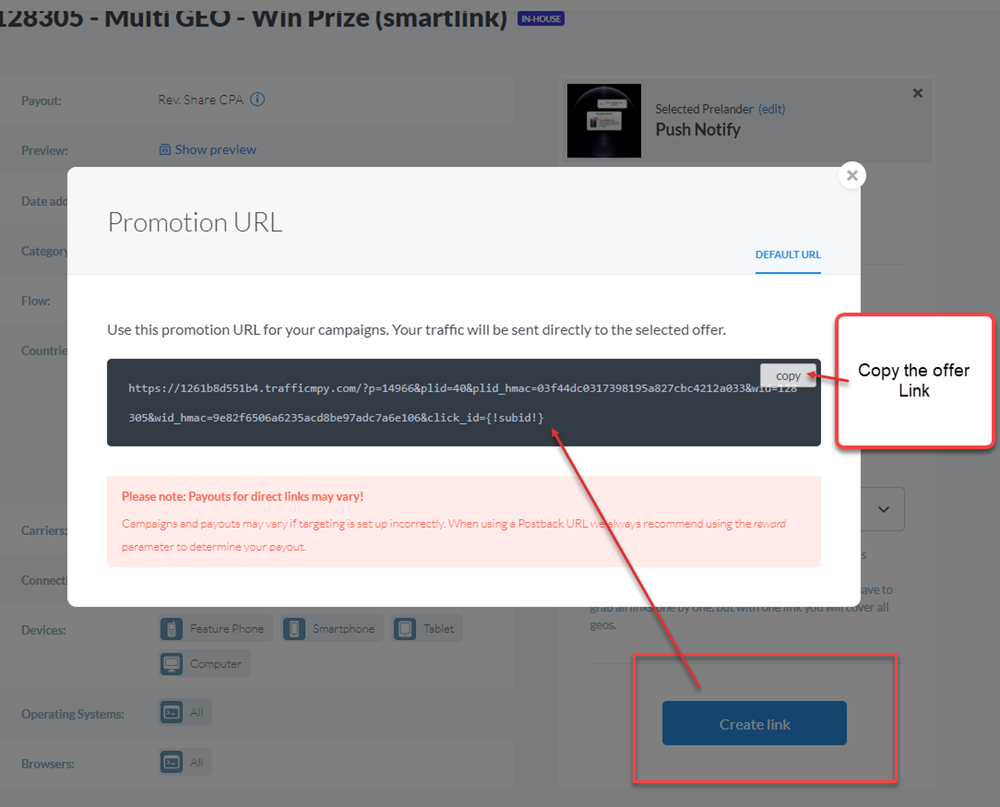 Traffic Company tracking link