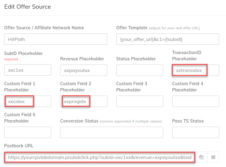 Conversion Data Example
