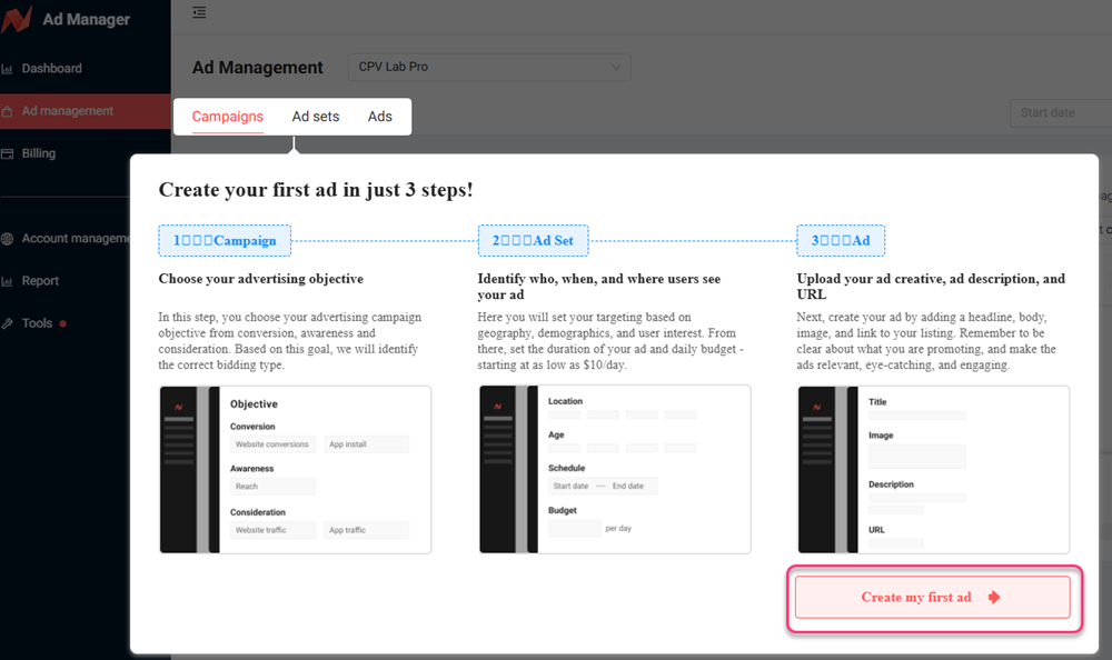 NewsBreak Add Campaign