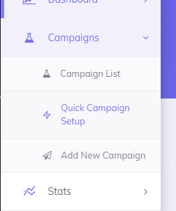 Campaigns menu clean up