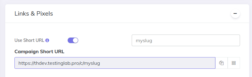 CPV Lab Short URL direct linking