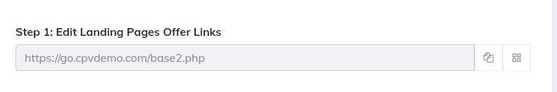 CPV Lab tracking links example